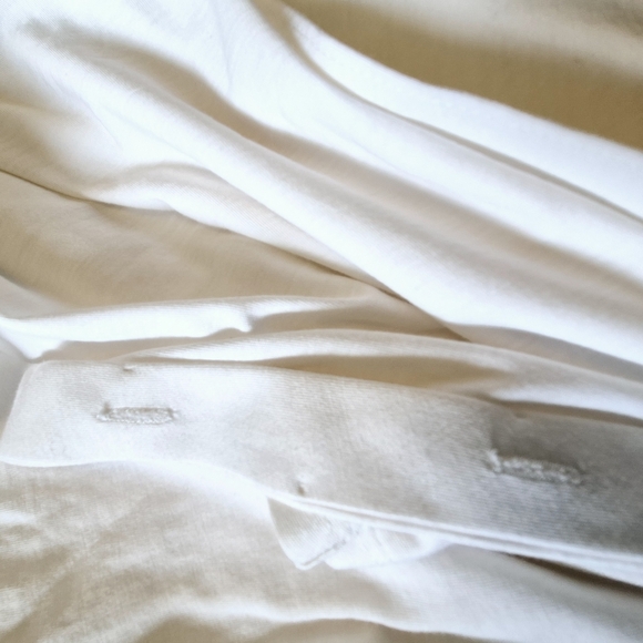 Eileen Fisher Cream Textured Fabric - Picture 9 of 10